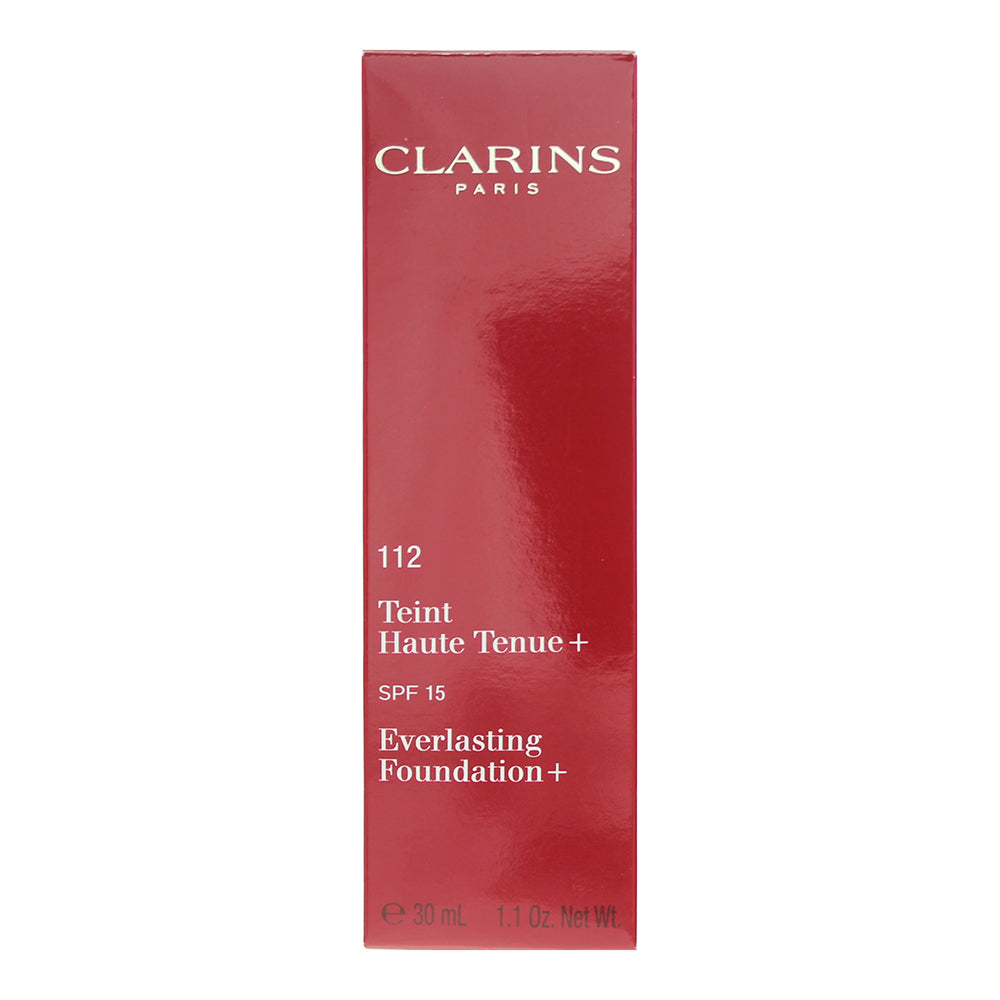 Clarins Everlasting Spf 15 112 Amber Foundation 30ml - Box