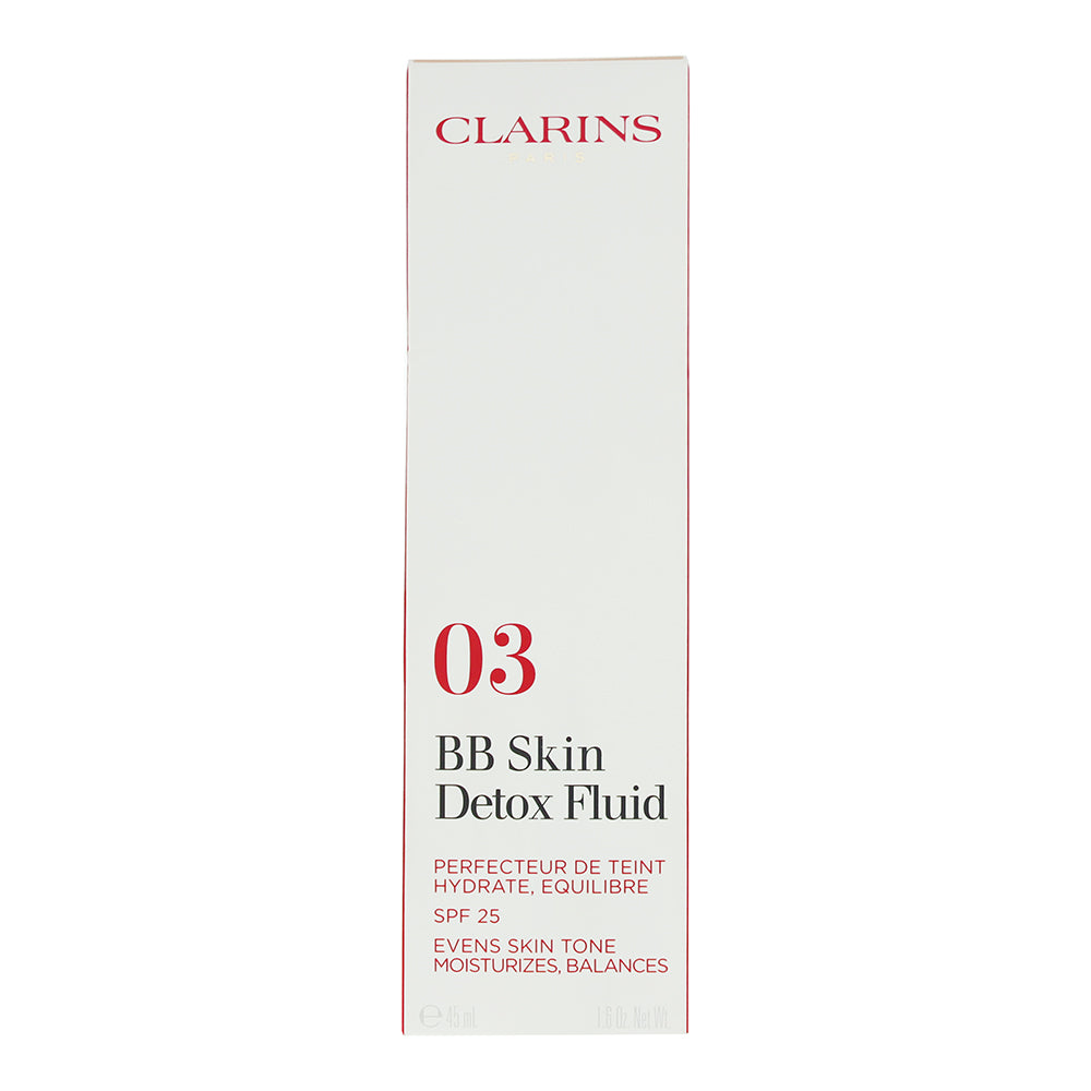 Clarins Skin Detox Spf 25 03 Dark Bb Cream 45ml