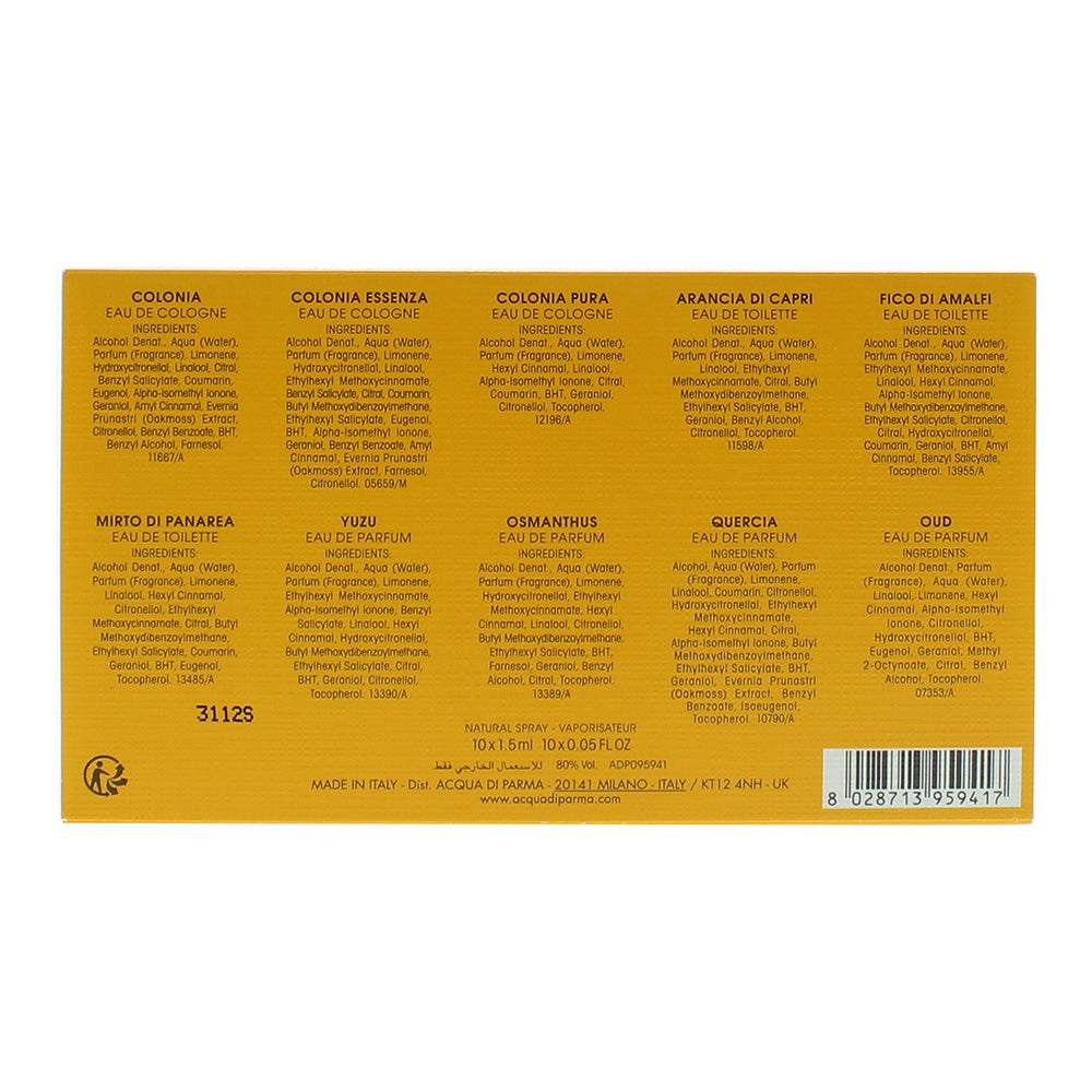 Acqua Di Parma Selection Set Vial 10 x 1.5ml