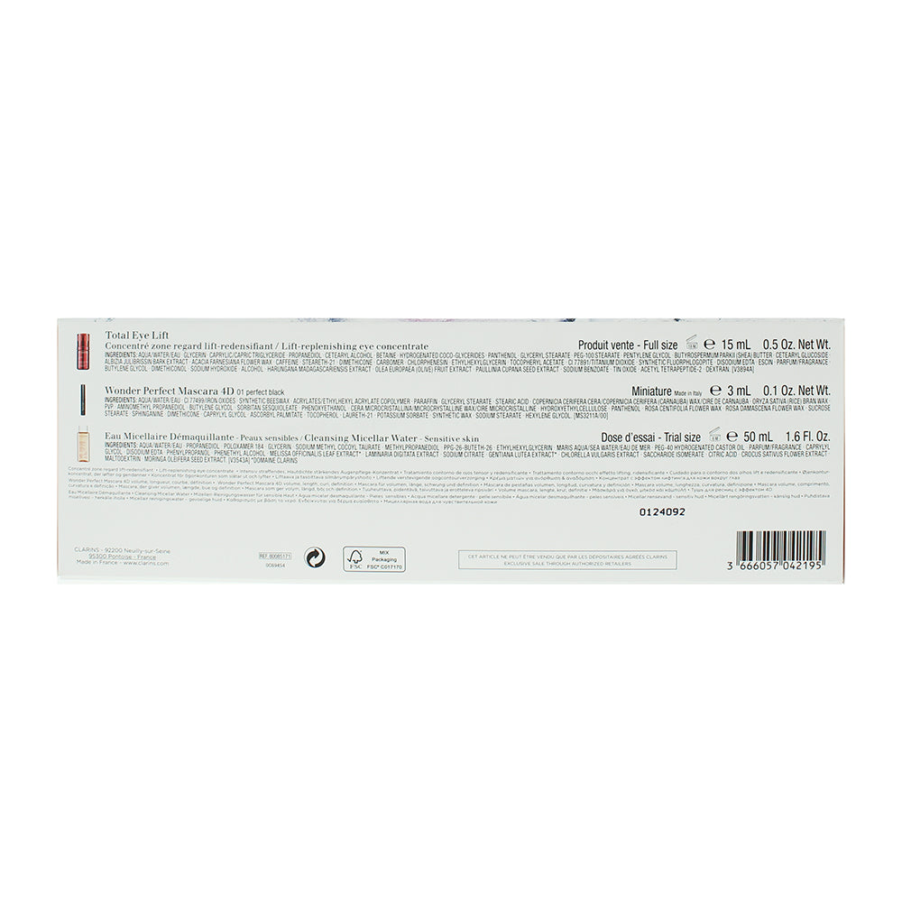Clarins Total Eye Lift 3 Piece Gift Set: Replenishing Eye Concentrate 15ml - Mas