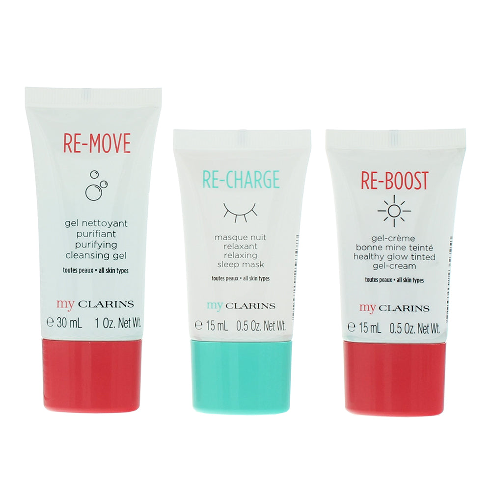Clarins My Clarins Glowing Skin Essentials 3 Piece Gift Set: Cleansing Gel 30ml  - Product