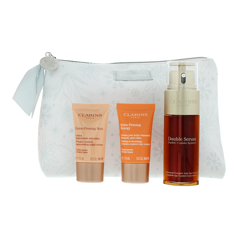 Clarins Extra-Firming 3 Piece Gift Set: Day Cream 15ml - Night  Cream 15ml - Dou - Product
