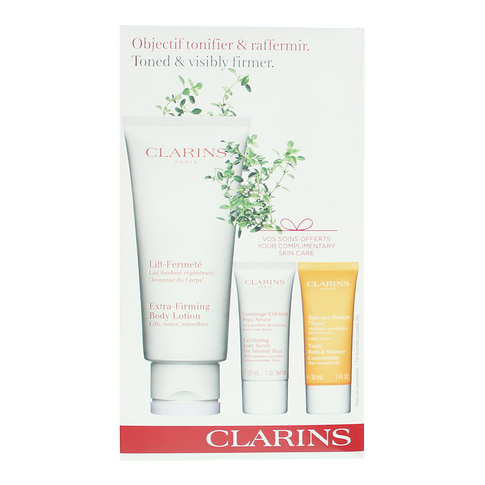 Clarins Toned & Visibly Firmer 3 Piece Gift Set  - Box
