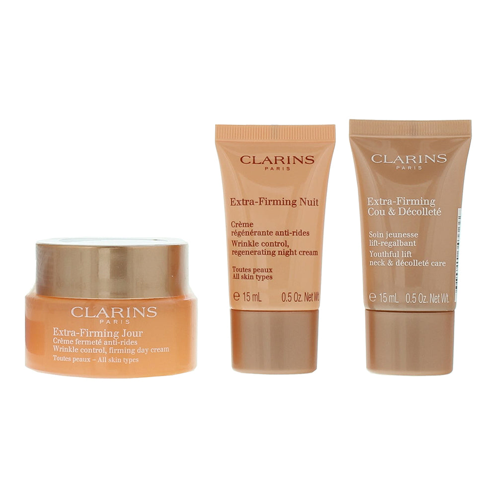 Clarins Extra-Firming 3 Piece Gift Set: Extra Firming Day Cream 50ml - Extra Fir - Product