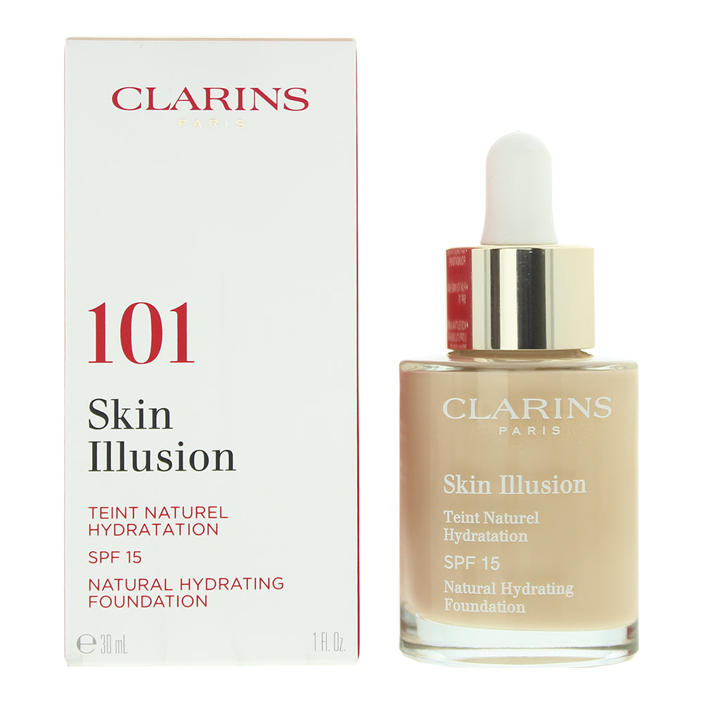 Clarins Skin Illusion Natural Hydrating Spf 15 101 Linen Foundation 30ml