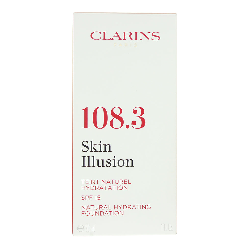 Clarins Skin Illusion Natural Hydrating Spf 15 108.3 Organza Foundation 30ml - Box