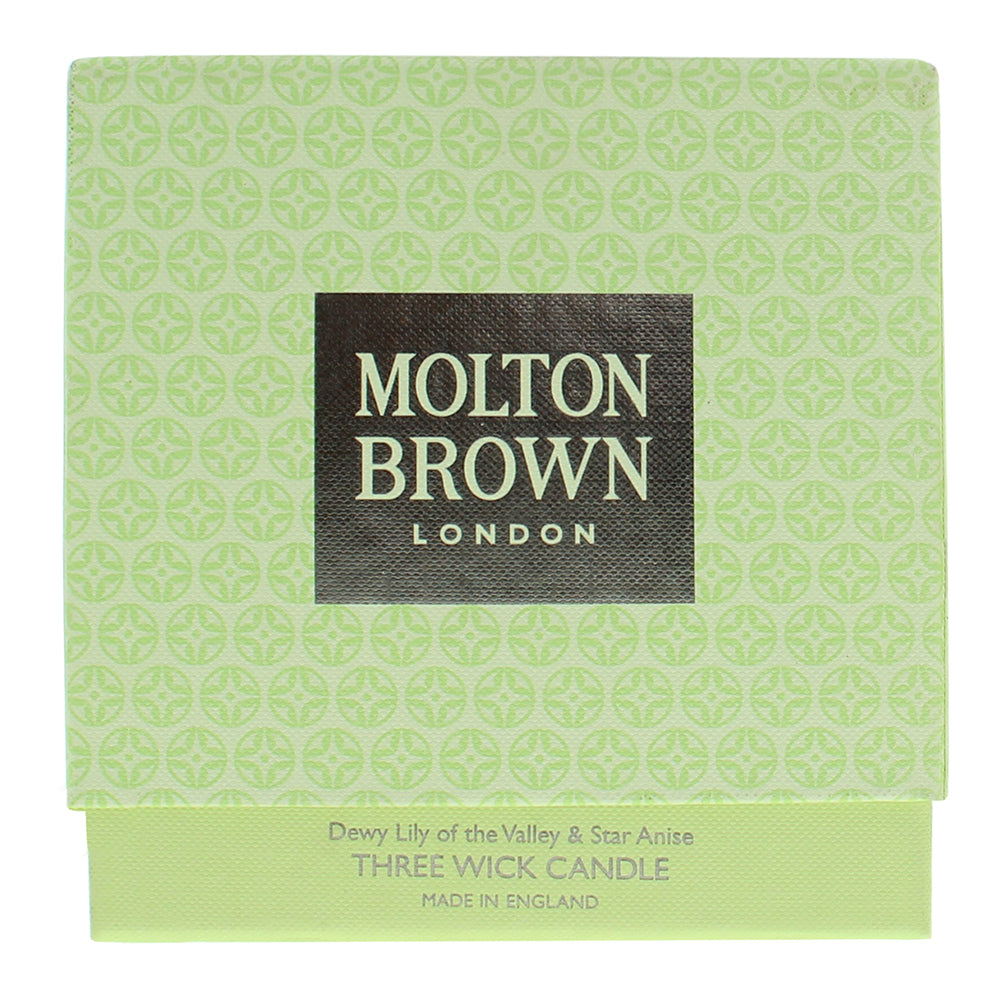 Molton Brown Dewy Lily Of The Valey & Star Anise Candle 480g - Box