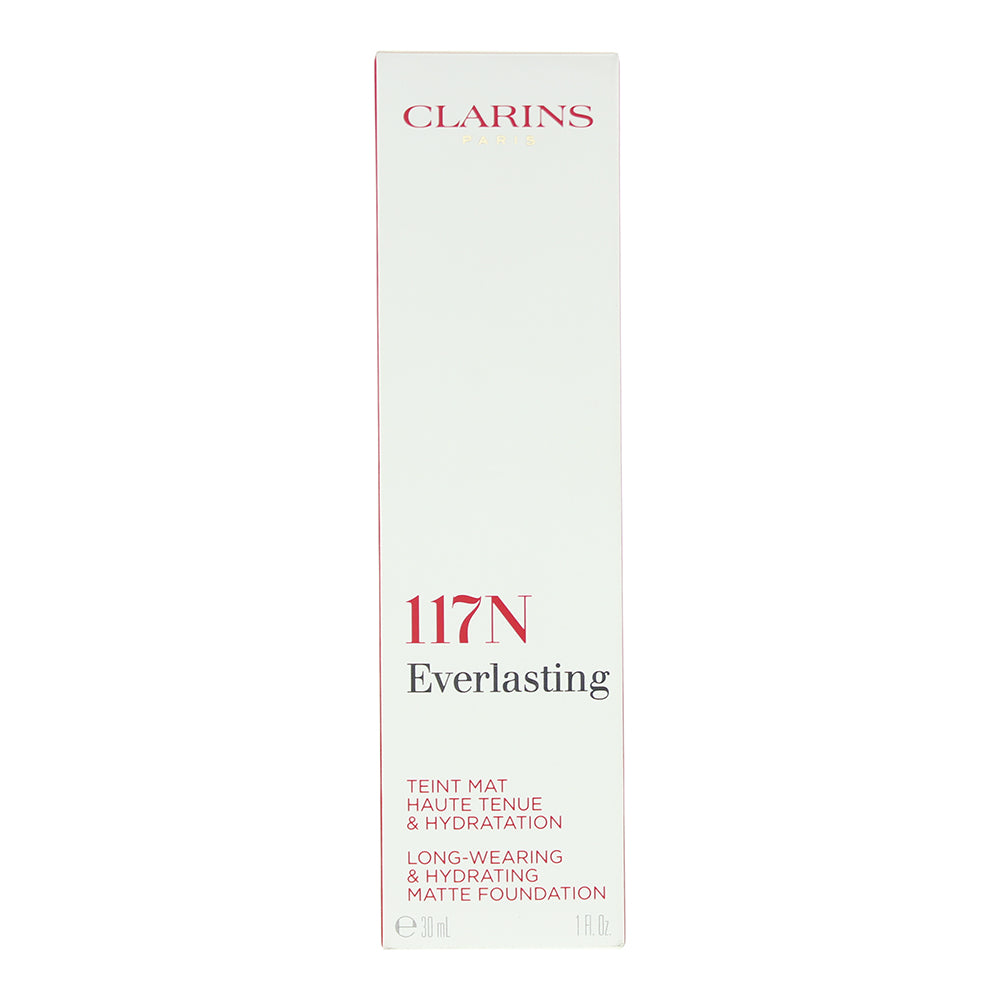 Clarins Everlasting Long Wearing & Hydrating 117N Hazelnut Foundation 30ml - Box