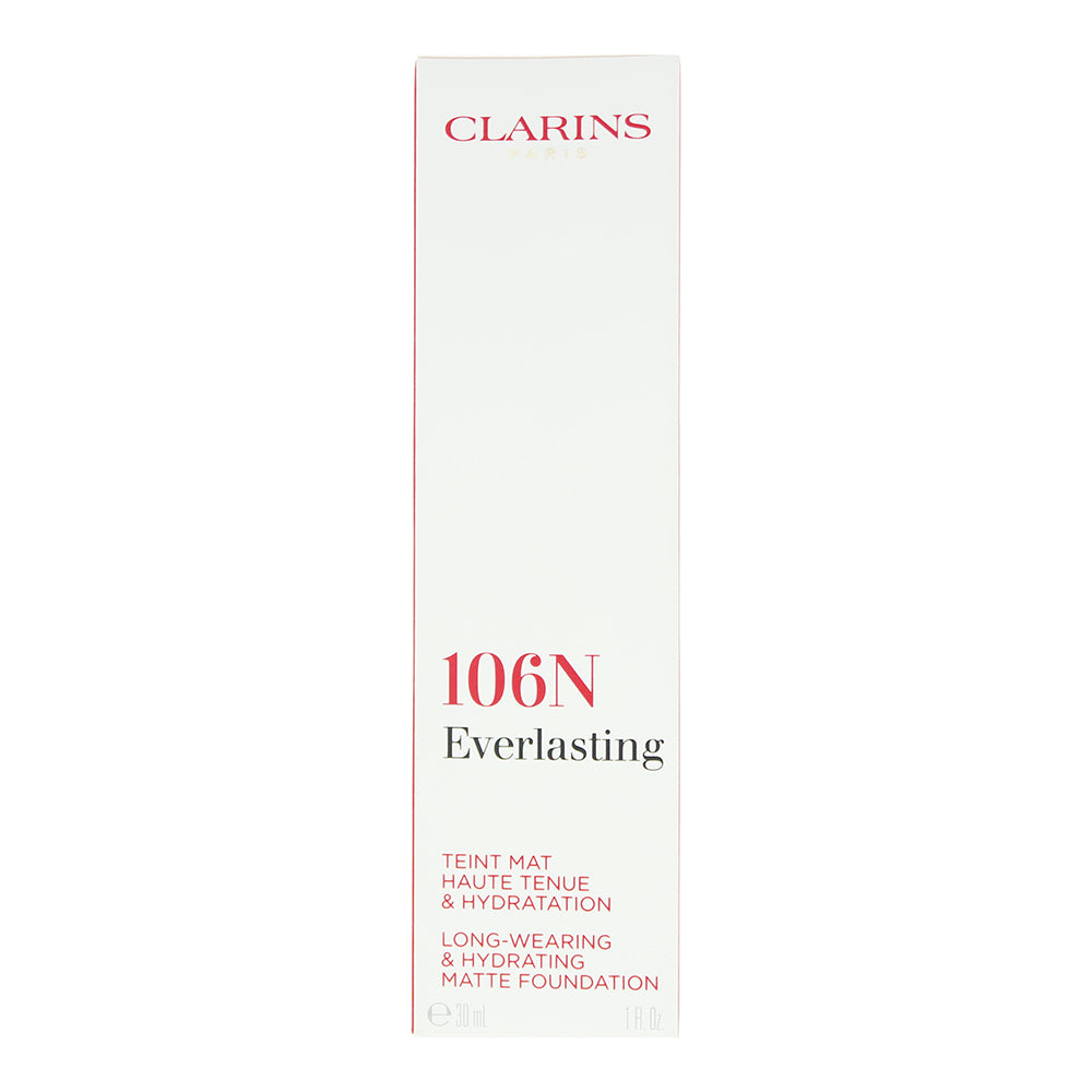 Clarins Everlasting Long-Wearing & Hydrating 106N Vanilla Foundation 30ml - Box