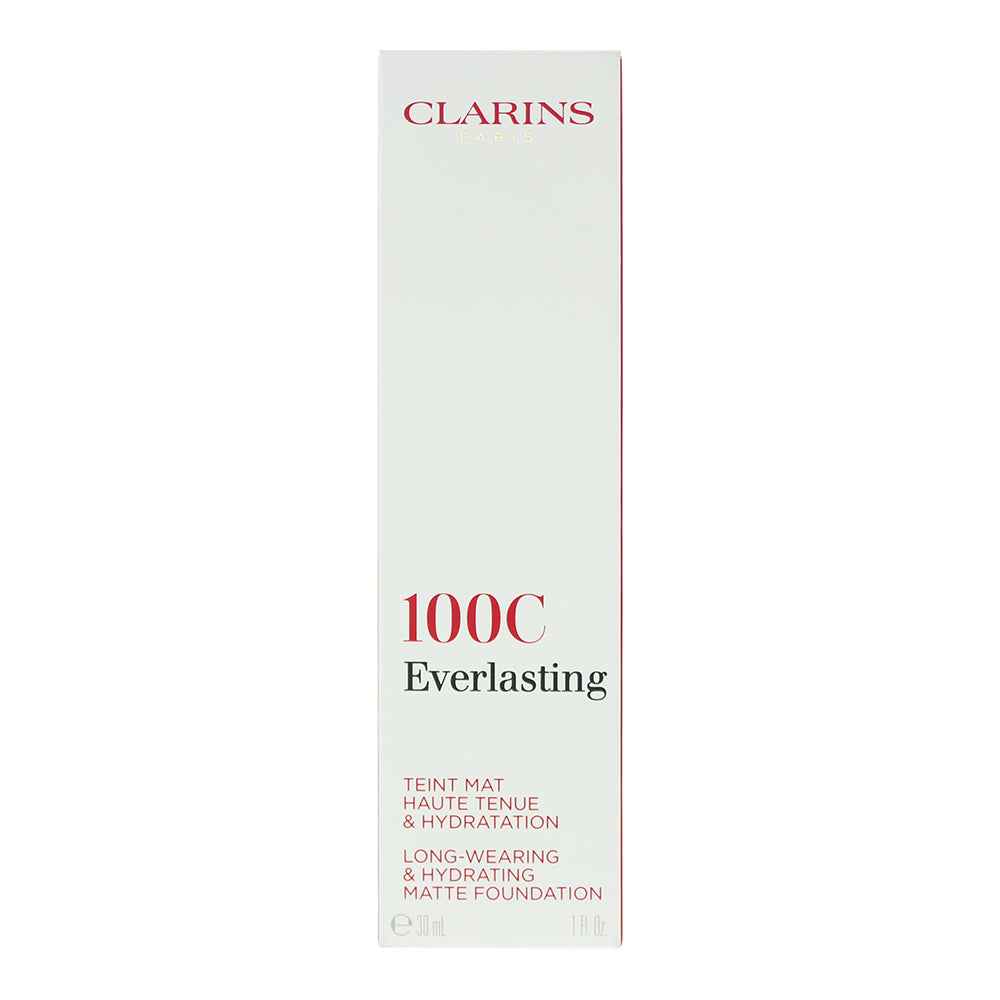 Clarins Everlasting Long-Wearing & Hydrating 100C Lily Foundation 30ml - Box