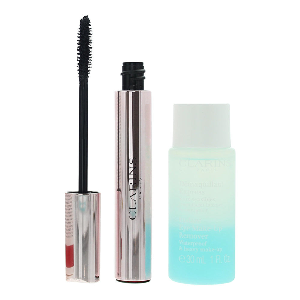 Clarins Wonder Perfect 2 Piece Gift Set: Mascara 8ml - Make-Up Remover 30ml - Product