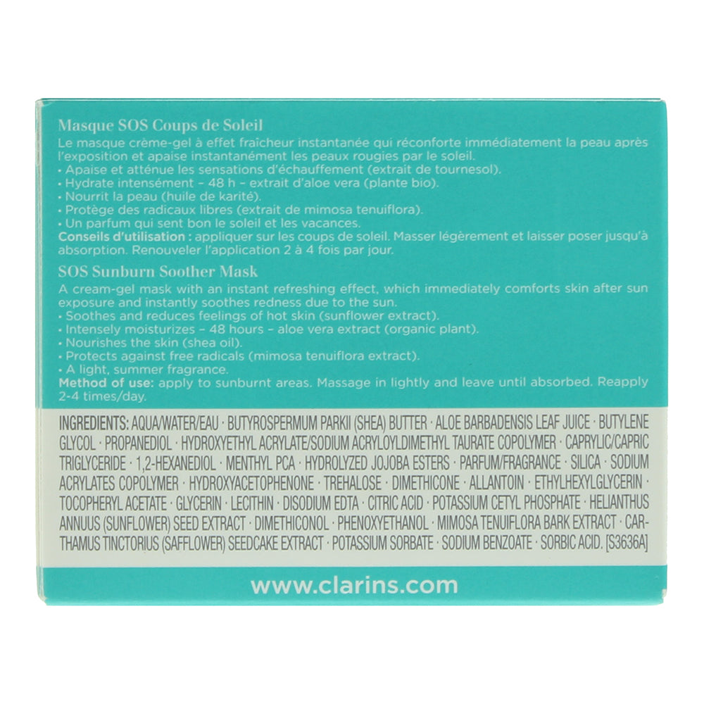 Clarins Sos Sunburn Soother Aftersun Mask 100ml