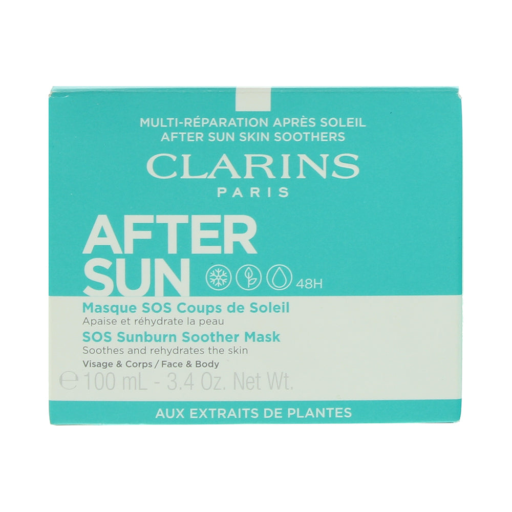 Clarins Sos Sunburn Soother Aftersun Mask 100ml - Box