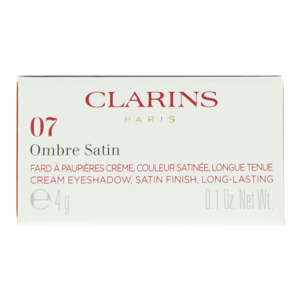 Clarins Ombre Satin 07 Glossy Brown Cream Eye Shadow 4g - Box