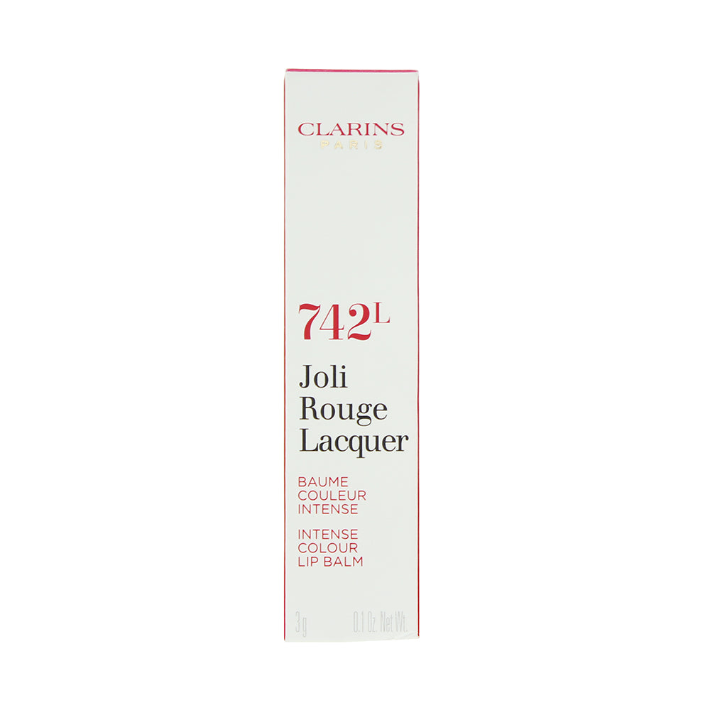 Clarins Joli Rouge Lacquer 742L Joli Rouge Lipstick 3g - Box