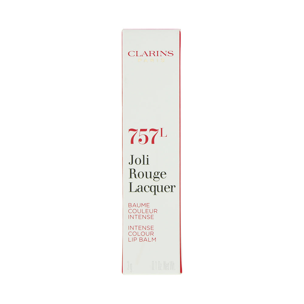 Clarins Joli Rouge Lacquer 757L Nude Brick Lipstick 3g - Box