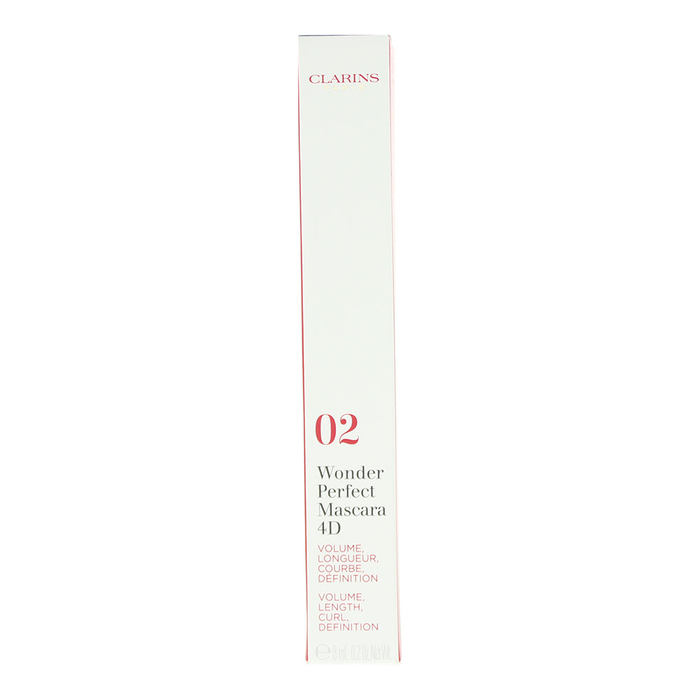 Clarins Wonder Perfect 4D 02 Perfect Brown Mascara 8ml - Box