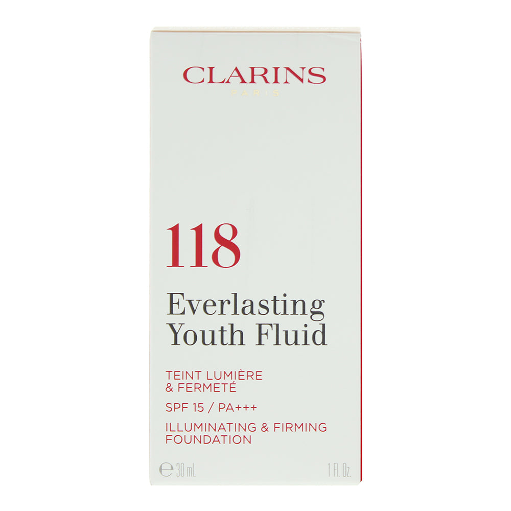 Clarins Everlasting Youth Fluid 118 Sienna Foundation 30ml - Box
