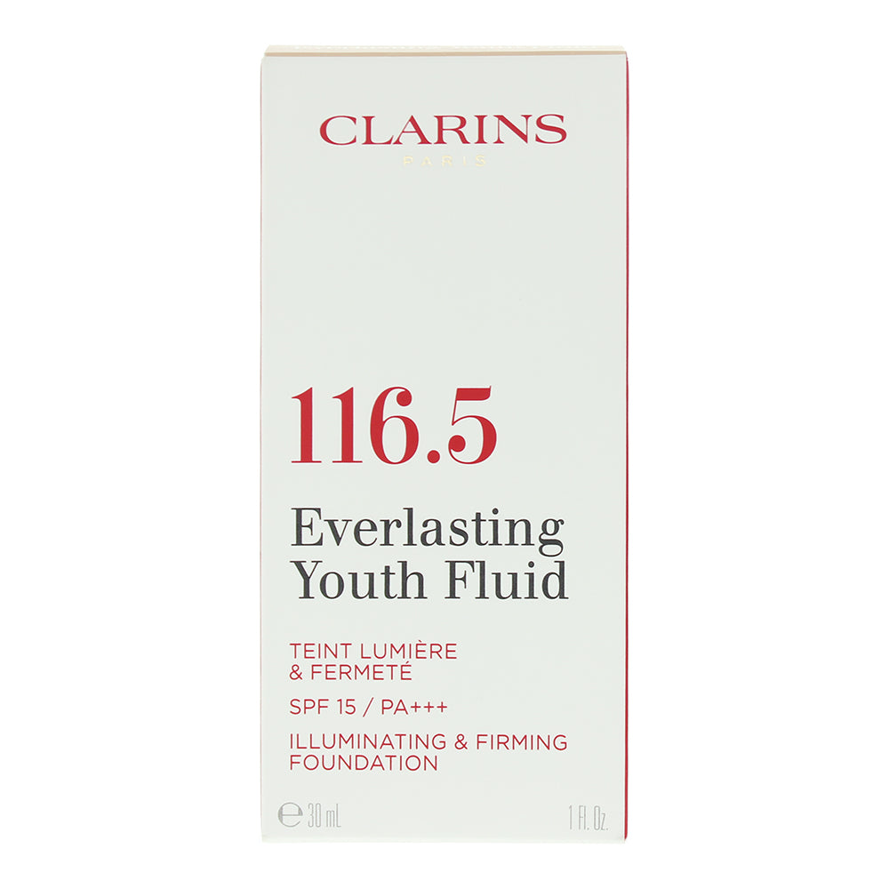 Clarins Everlasting Youth Fluid 116.5 Coffe Foundation 30ml - Box