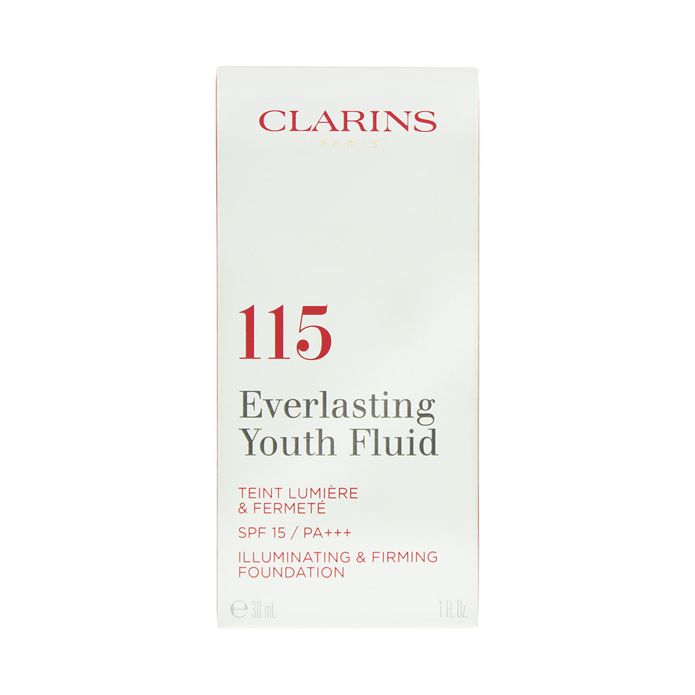 Clarins Everlasting Youth Fluid 115 Cognac Foundation 30ml - Box