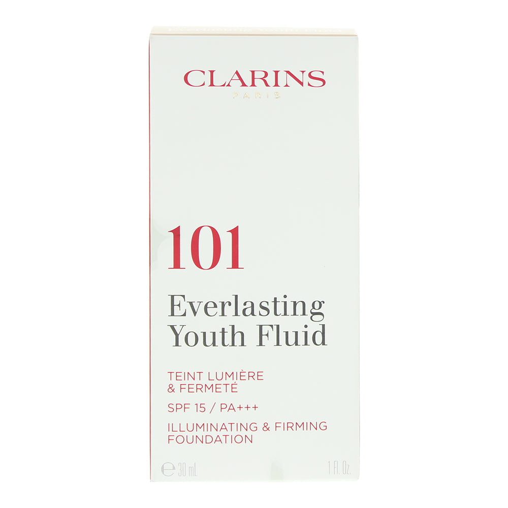 Clarins Everlasting Youth Fluid 101 Linen Foundation 30ml - Box