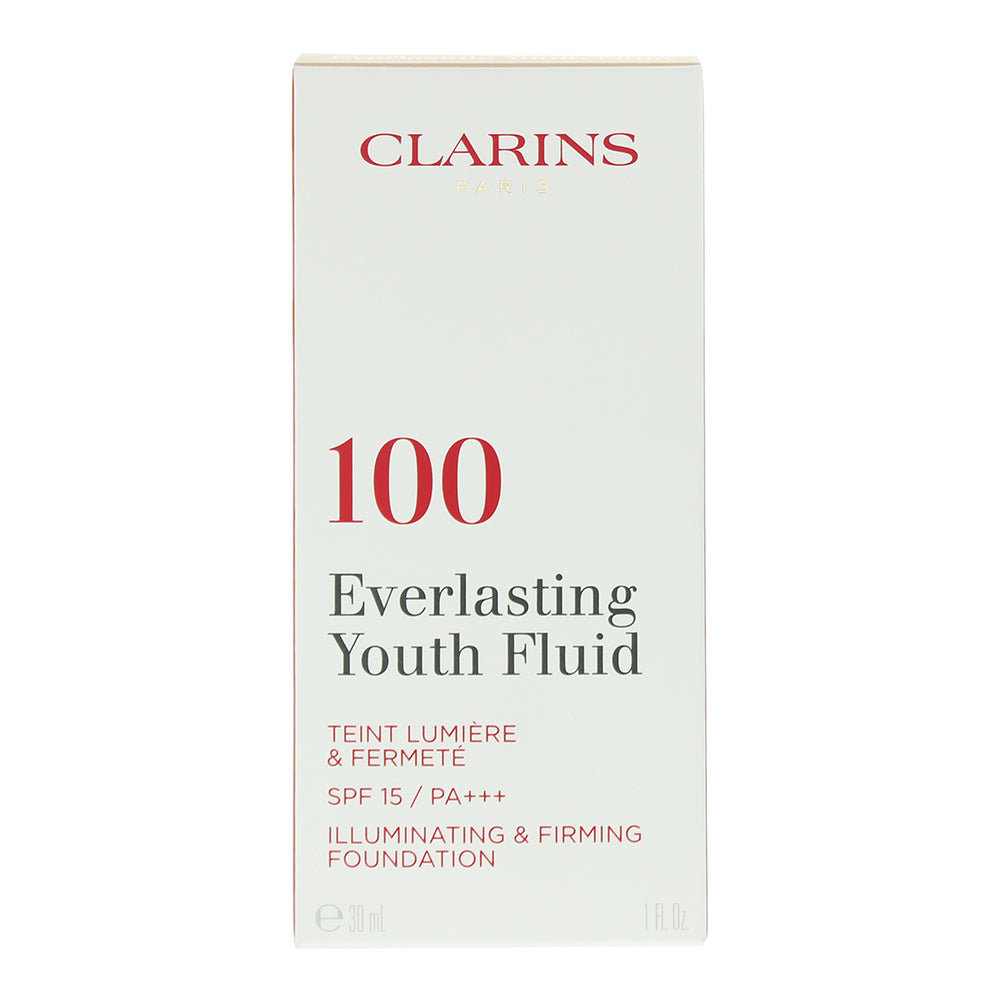 Clarins Everlasting Youth Fluid 100 Lily Foundation 30ml - Box