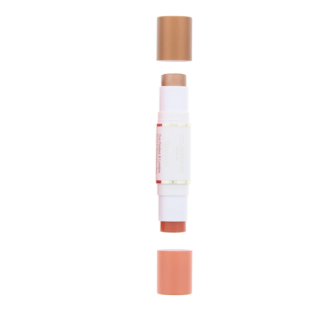 Clarins Glow 2 Go 02 Golden Peach Blush & Highlighter Duo 2 x 4.5g - Product