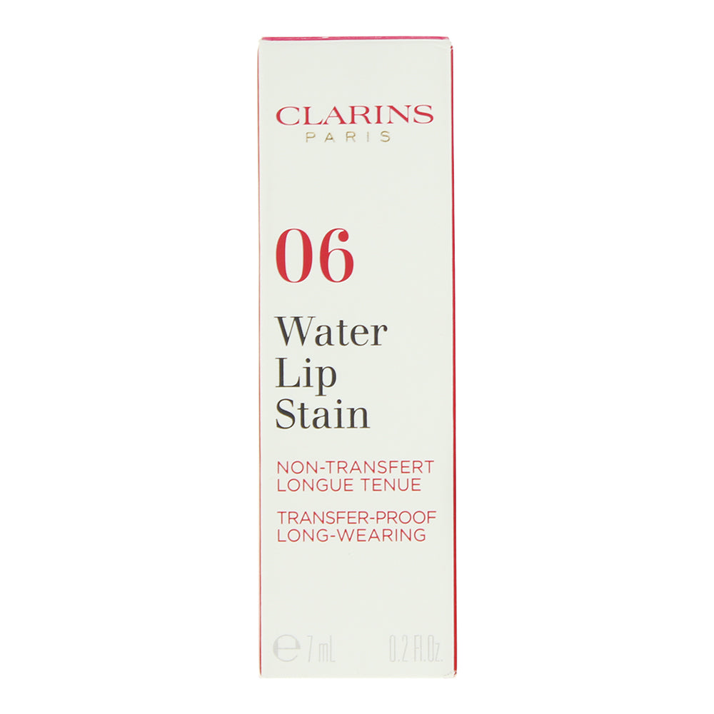 Clarins 06 Sparkling Red Water Lip Stain 7ml - Box