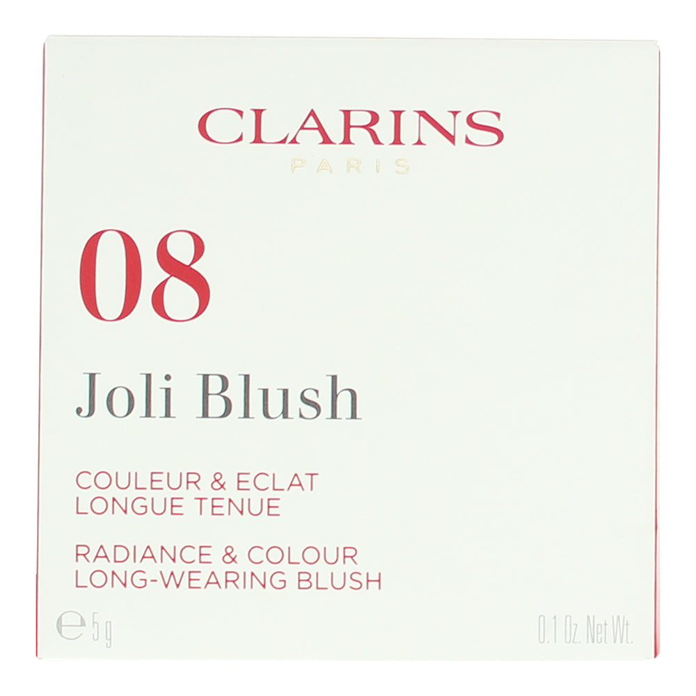 Clarins Joli Blush Radiance & Colour 08 Cheeky Mocha Blush 5g - Box