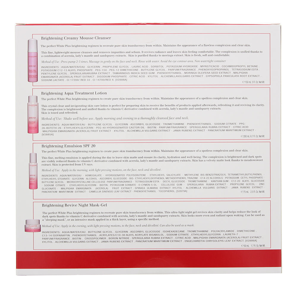 Clarins White Plus 4 Piece Gift Set