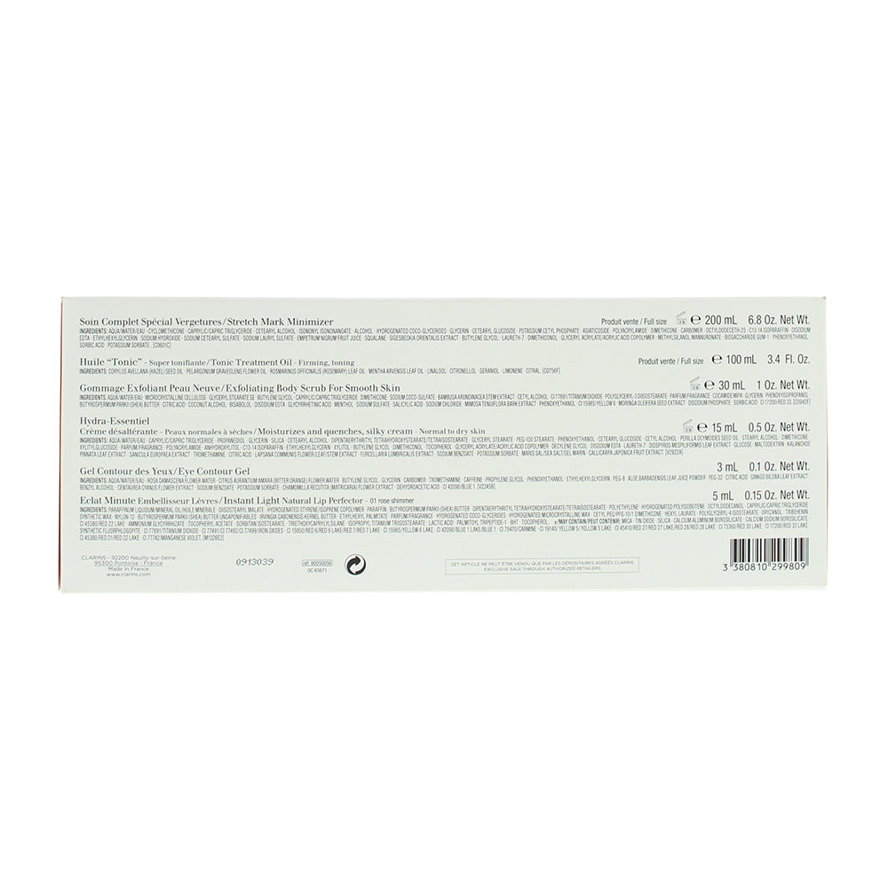 Clarins Beautiful Pregnacy 6 Piece Gift Set: Stretch Mark Minimizer 200ml - Body