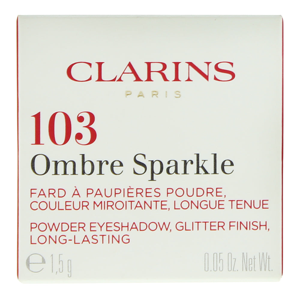 Clarins Ombre Sparkle 103 Blue Lagoon Glitter Eyeshadow 1.5g - Box