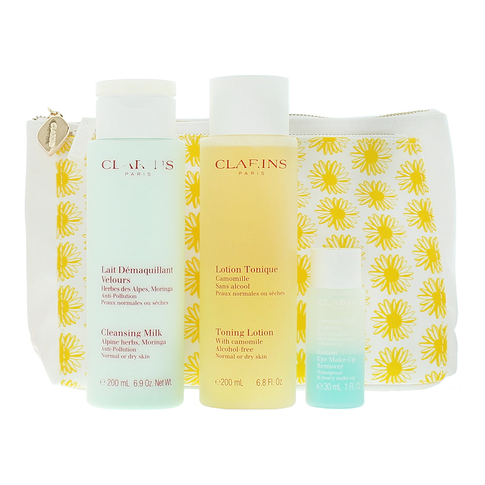 Clarins Perfect Cleansing 3 Piece Gift Set: Cleansing Milk 200ml - Toning Lotion - Product