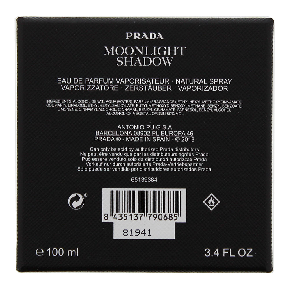 Prada Mirages Moonlight Shadow 2 Piece Gift Set: Eau De Parfum 100ml - Pouch