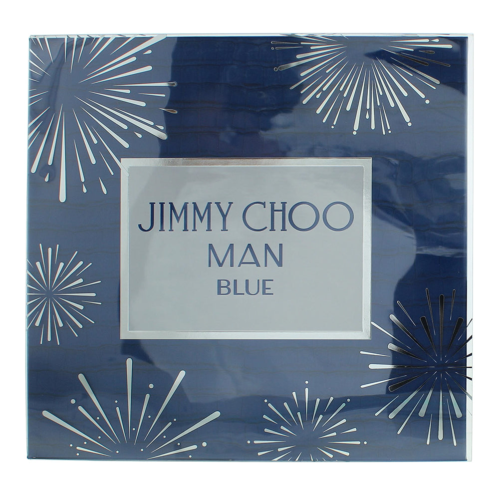Jimmy Choo Man Blue 3 Piece Gift Set: Eau De Toilette 100ml - Shower Gel 100ml - - Box