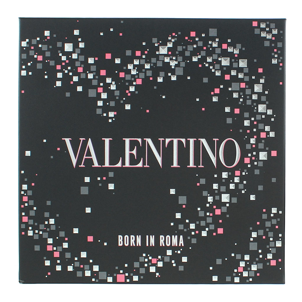 Valentino Born In Roma Uomo 3 Piece Gift Set: Eau De Toilette 100ml - Eau De Toi - Box