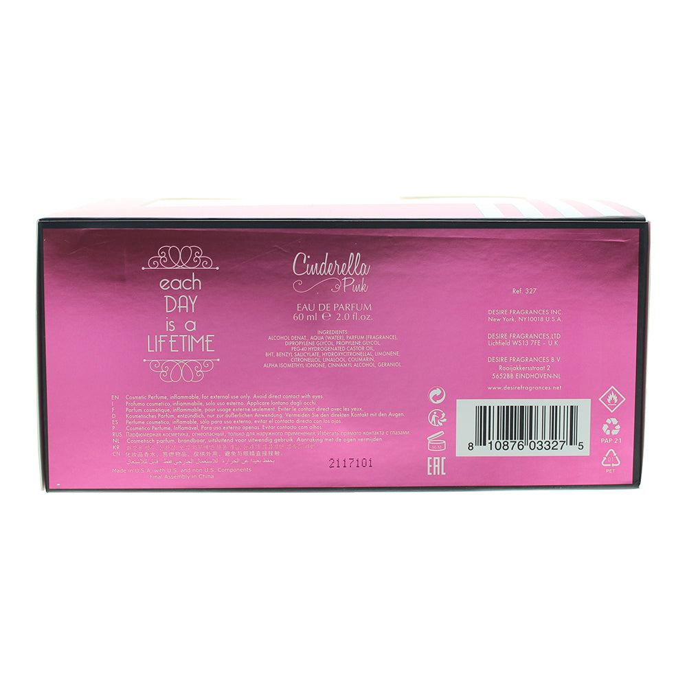 Disney Cinderella Pink Slipper Eau De Parfum 60ml