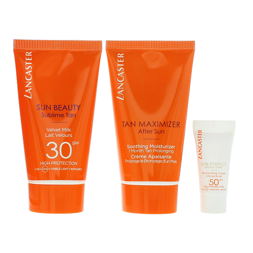 Lancaster Sun Protect & Tan 3  Piece Gift Set: Body Milk 50ml - After Sun Lotion - Product