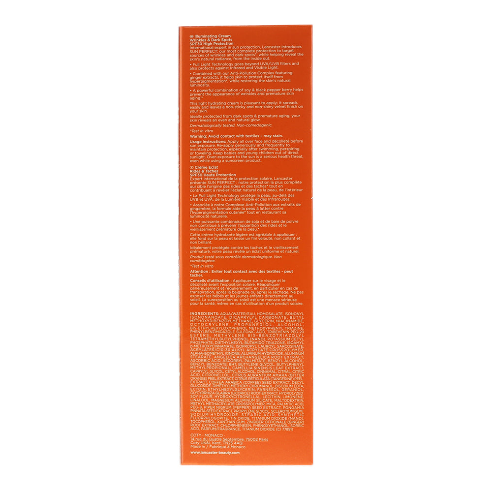 Lancaster Sun Perfect Infinite Glow Spf 30 Illuminating Cream 50ml