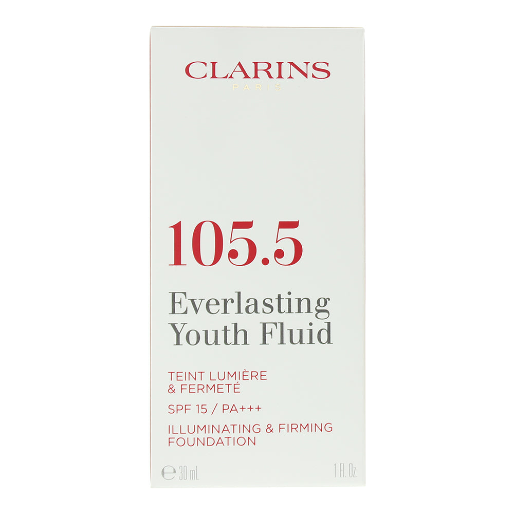 Clarins Everlasting Youth Fluid 105.5 Flesh Foundation 30ml - Box