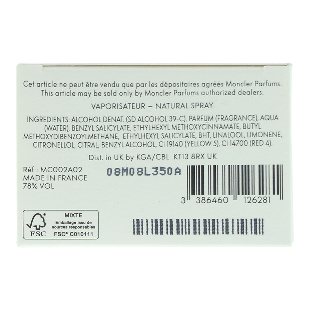 Moncler Pour Femme Eau De Parfum 60ml