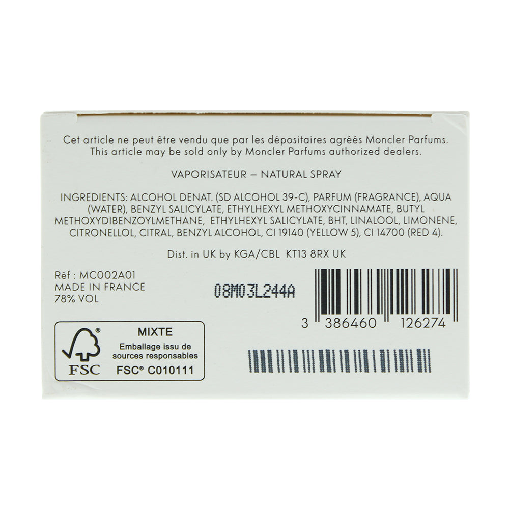 Moncler Pour Femme Eau De Parfum 100ml