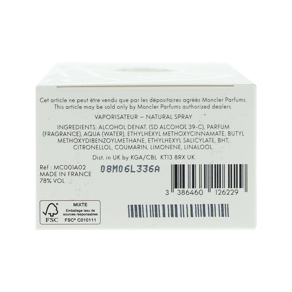 Moncler Pour Homme Eau De Parfum 60ml