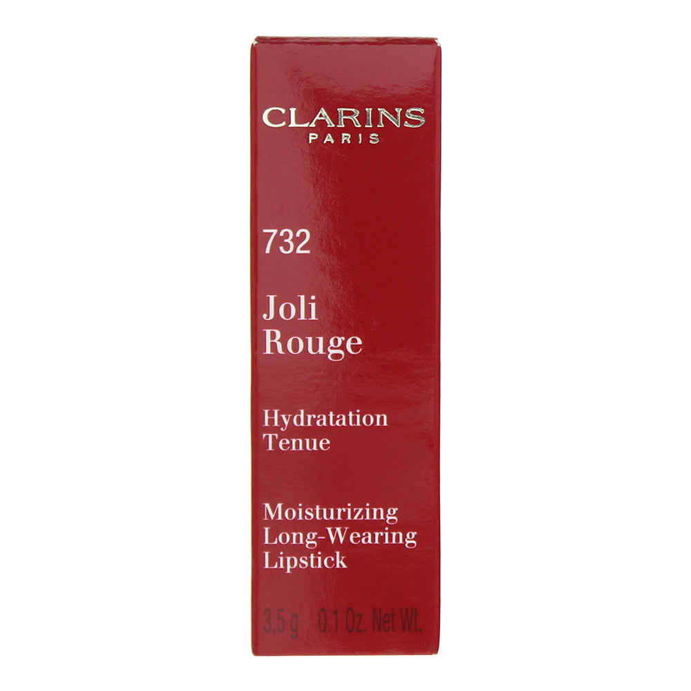 Clarins Joli Rouge 732 Grenadine Lipstick 3.5g - Box