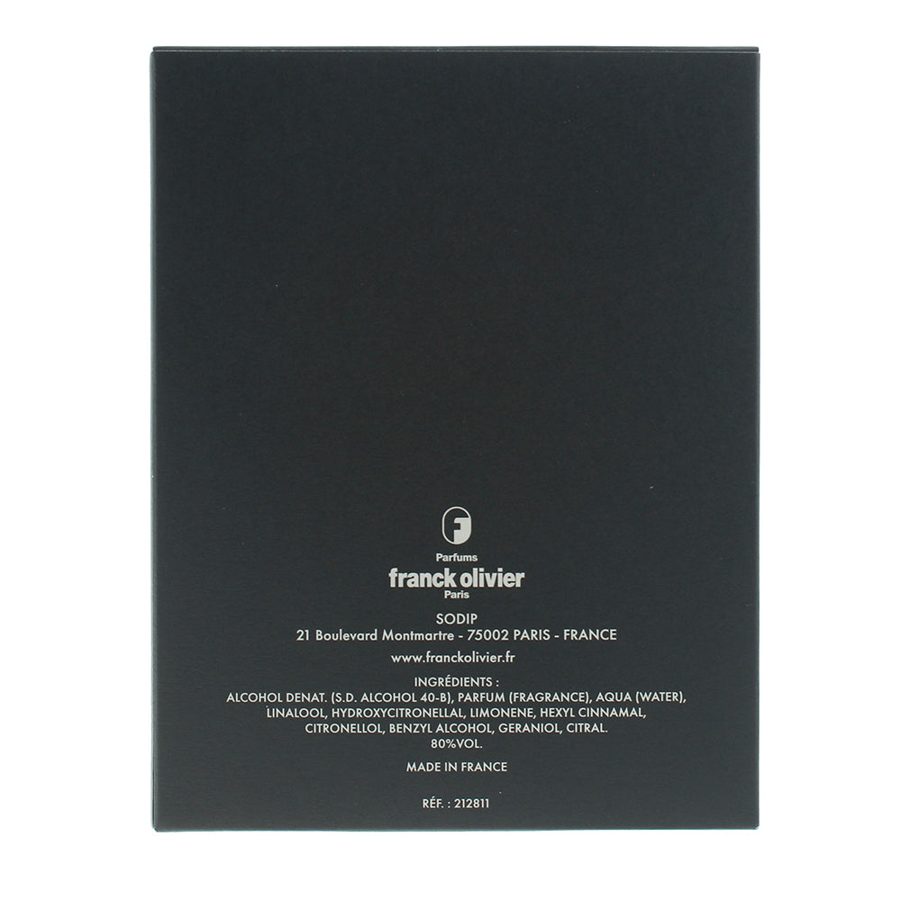 Franck Olivier Black Touch Eau de Toilette 100ml - Ingredients