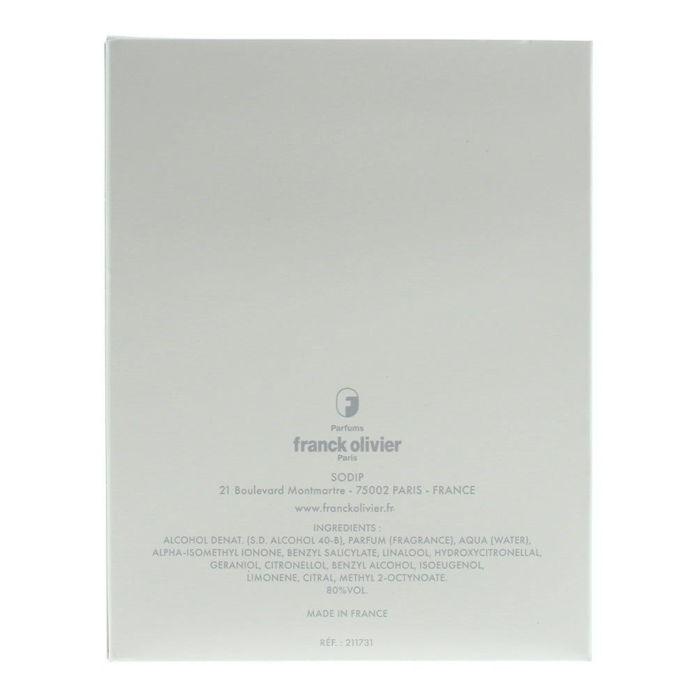 Franck Olivier White Touch Eau de Parfum 100ml - Ingredients