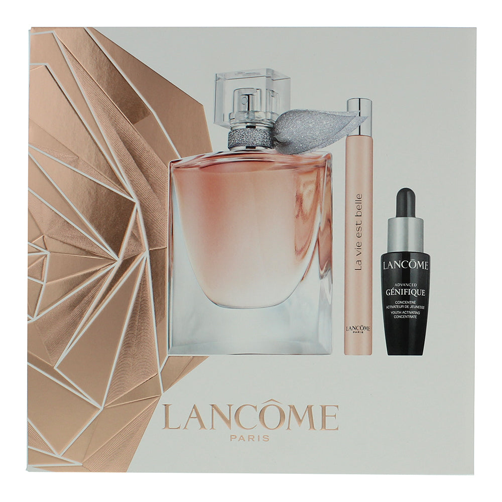 Lancôme La Vie Est Belle 3 Piece Gift Set: Eau de Parfum 50ml - Eau De Parfum 10 - Box