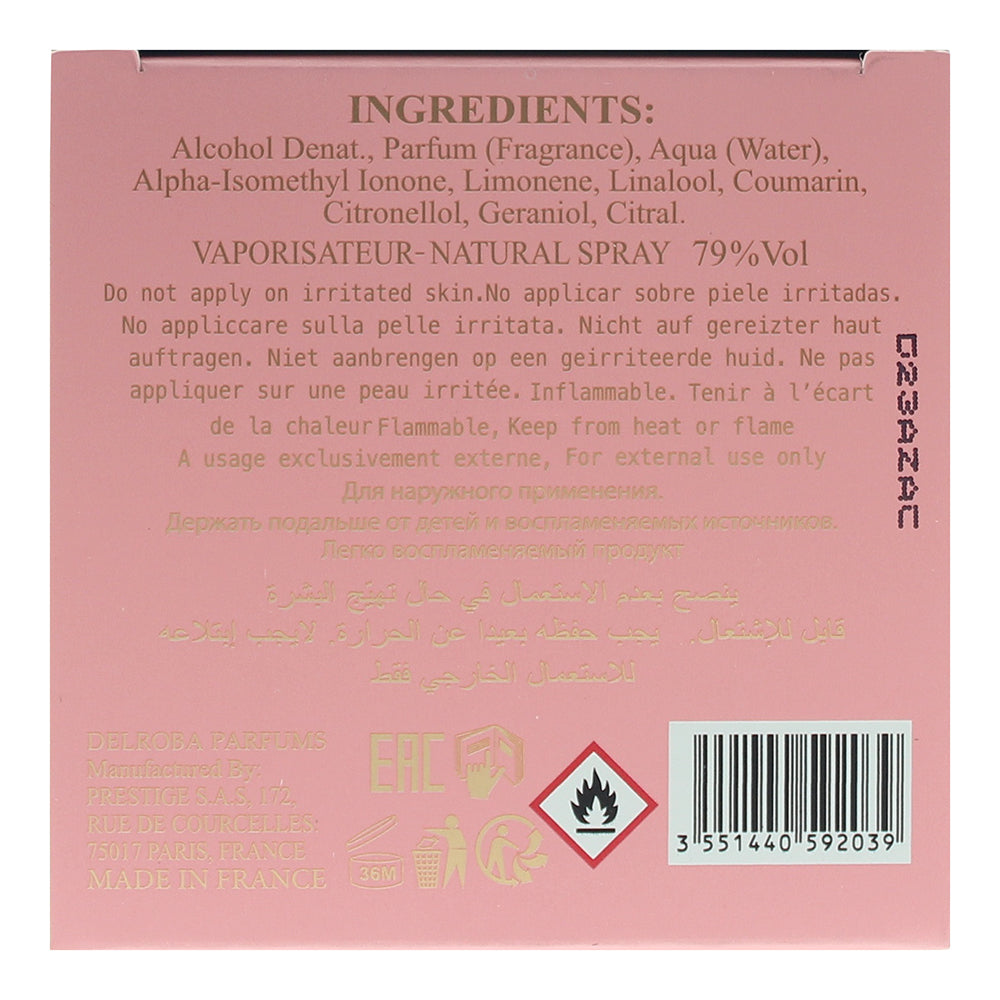 Delroba Rose Musk For Woman Eau de Parfum 100ml