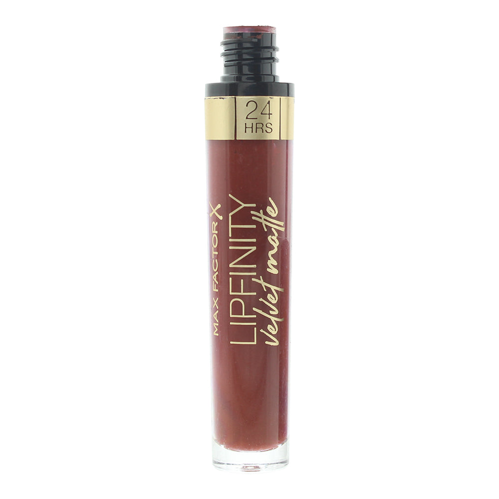Max Factor Lipfinity 24 Hour Velvet Matte 050 Satin Berry Liquid Lipstick 3.5ml - Box