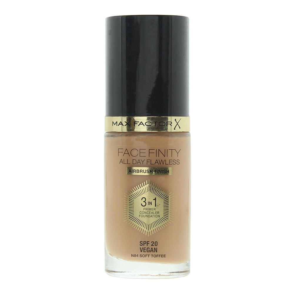 Max Factor Face Finity All Day Flawless 3 In 1 84 Soft Toffee Foundation 30ml